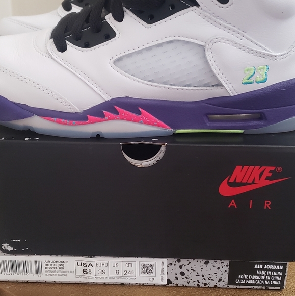 ❤ Authentic Air Jordan 5's Bel Air- Size 6.5 - Picture 2 of 9